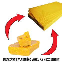 Spracovanie vlastnho vosku na medzistienky(min.70kg)